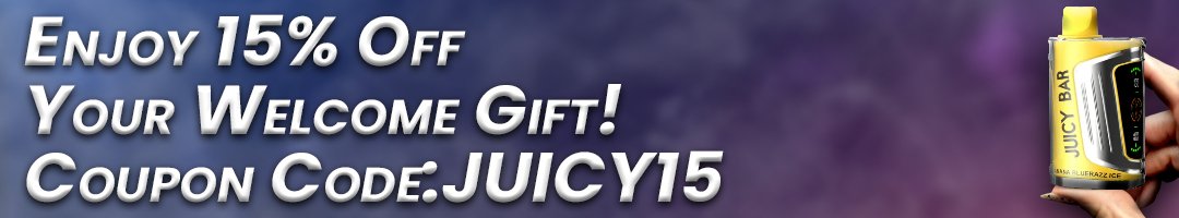Juicy Bar Flavor | 15% Discount on first order Coupon Code: JUICY15