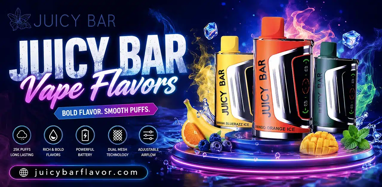 Popular Juicy Bar vape flavors and taste profiles